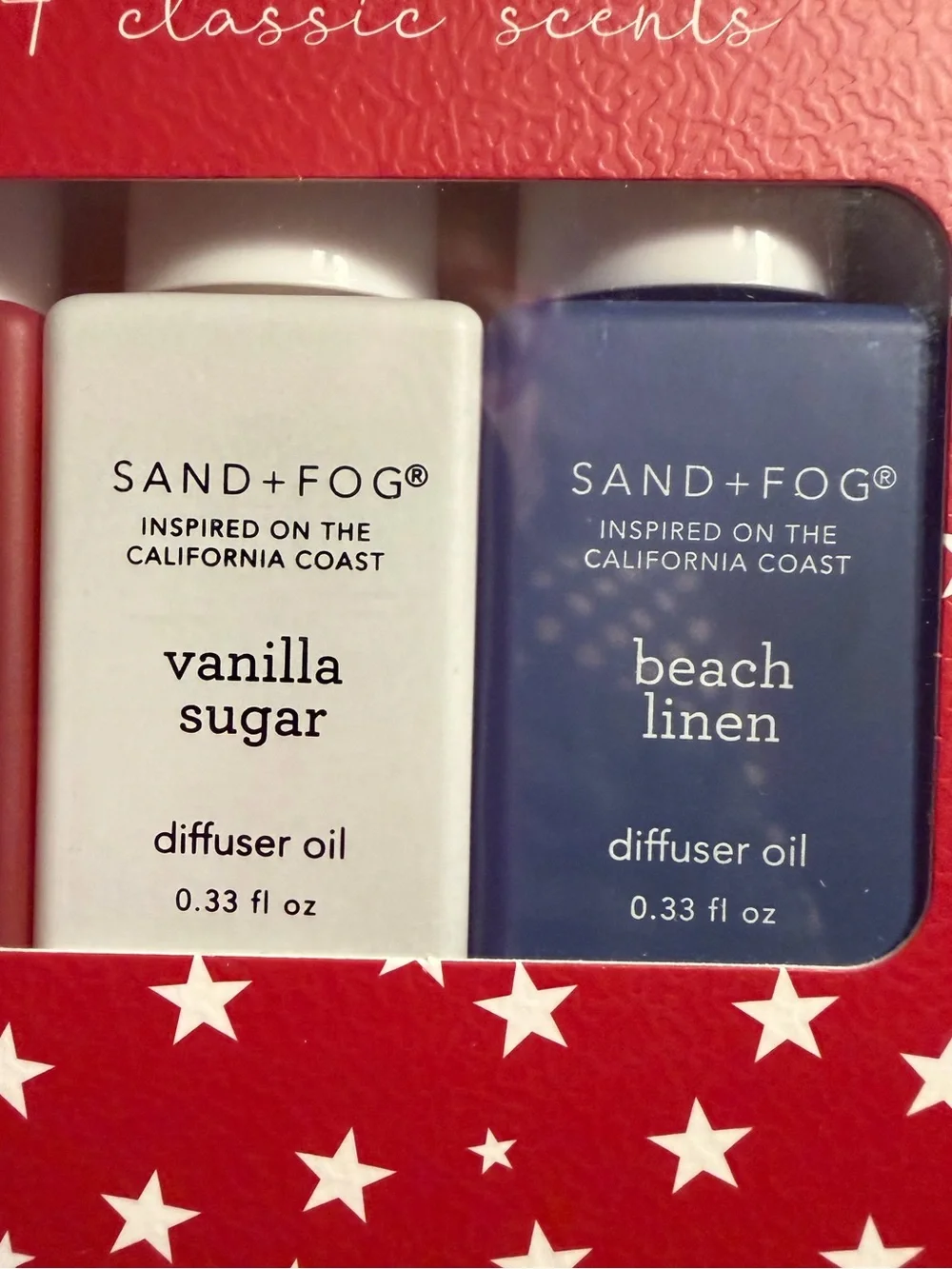 Sand + Fog NWT California Beach House Hand Soap & 4 Pc Diffuser Oil Set
